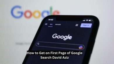 how to get on first page of google search david aziz